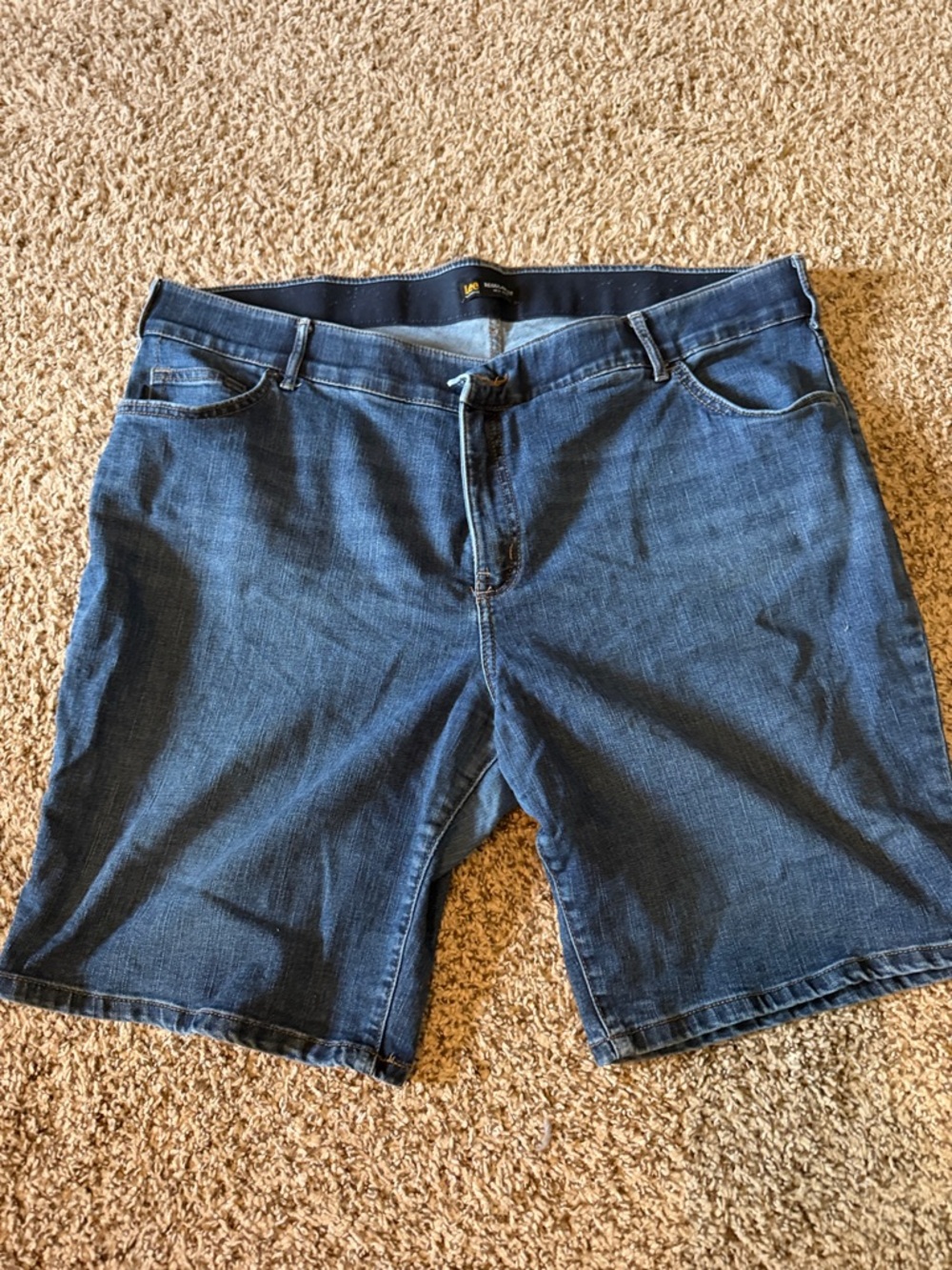 Lee Men's Blue Denim Jean Shorts